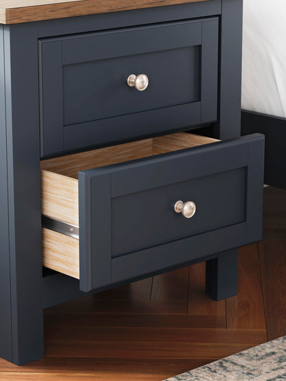 Landocken Two Drawer Night Stand