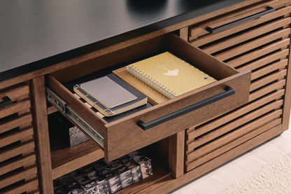 Kallari Credenza with Desk Return