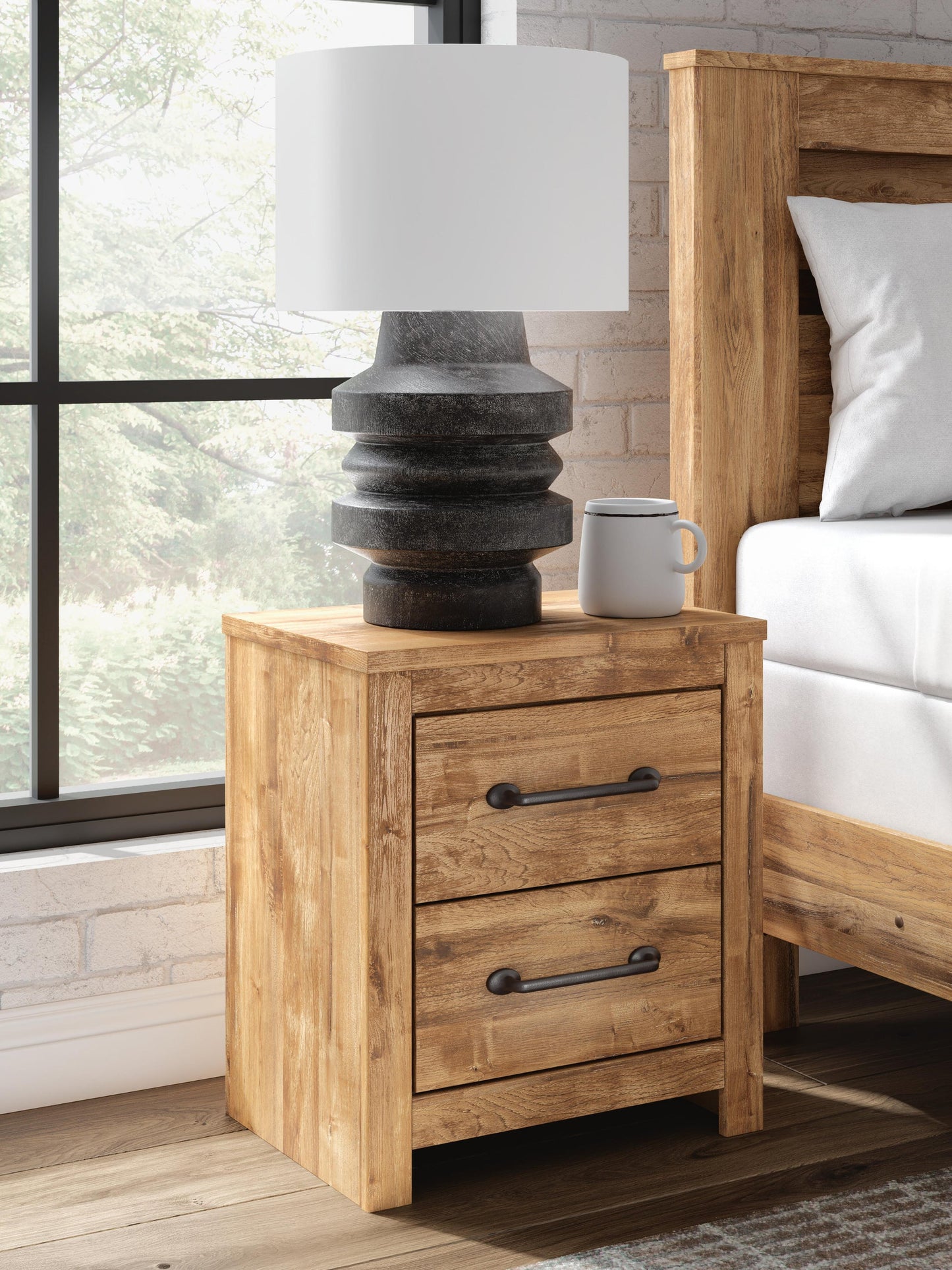 Maystonna Two Drawer Night Stand