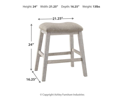 Skempton Counter Height Dining Table and 2 Barstools