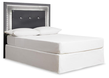 Lodanna Queen/Full Upholstered Panel Headboard Bed with Mirrored Dresser