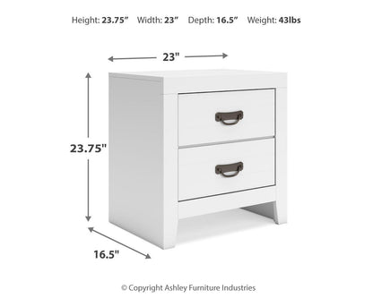 Binterglen Twin Panel Bed, Dresser, Mirror, Chest and Nightstand