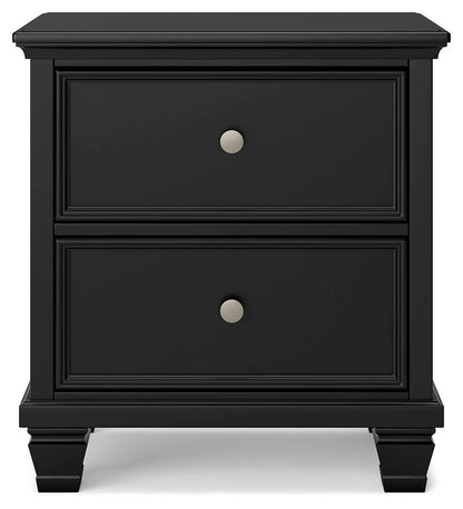 Lanolee Twin Panel Bed with Mirrored Dresser, Chest and Nightstand