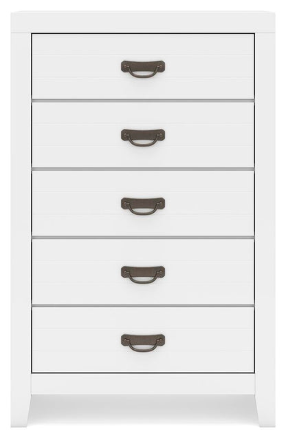 Binterglen Queen Panel Bed, Dresser, Mirror, Chest and Nightstand