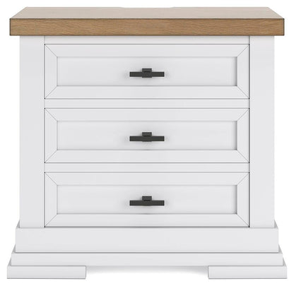 Ashbryn King Panel Storage Bed, Dresser, Mirror, Chest and Nightstand