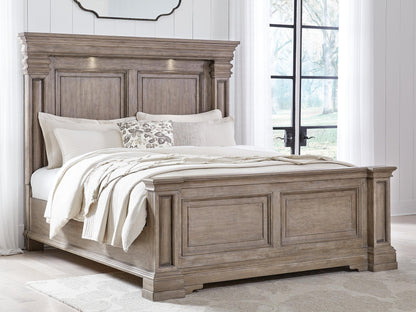 Blairhurst Queen Panel Bed with Mirrored Dresser