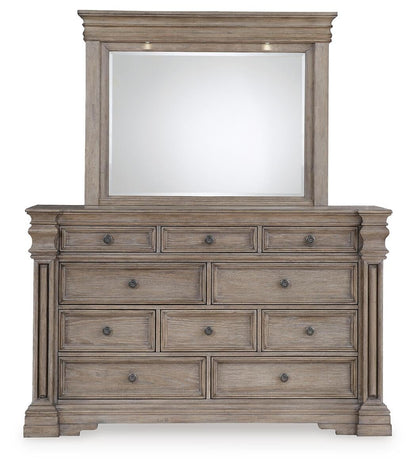 Blairhurst Queen Panel Bed, Dresser, Mirror, Chest and Nightstand