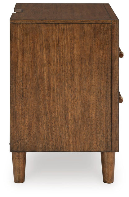 Lyncott King Upholstered Bed, Dresser, Mirror, Chest and Nightstand