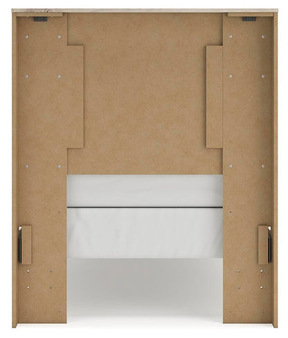 Lawroy Twin Panel Bed, Dresser and Mirror