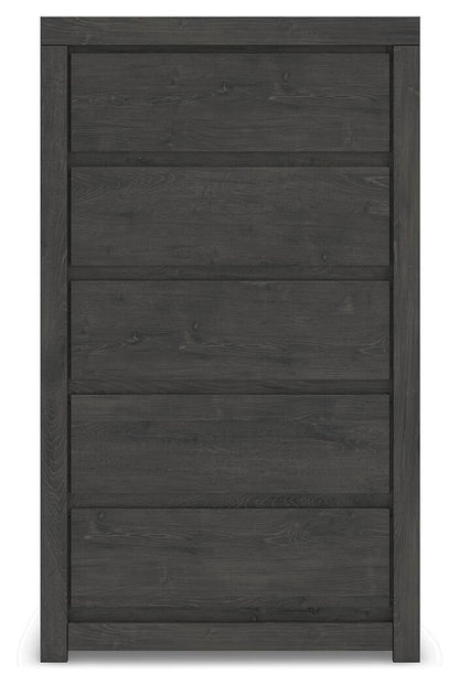 Parlayon King Panel Bed, Dresser, Mirror, Chest and Nightstand