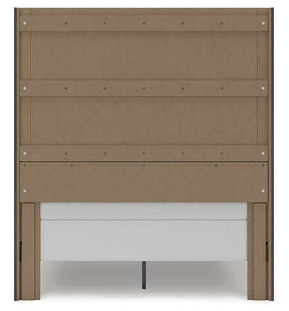 Parlayon Queen Panel Storage Bed, Dresser and Mirror