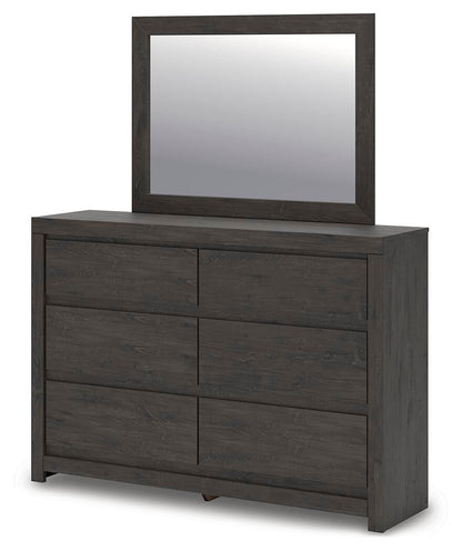 Parlayon King Panel Storage Bed, Dresser and Mirror