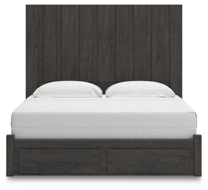 Parlayon King Panel Storage Bed, Dresser and Mirror