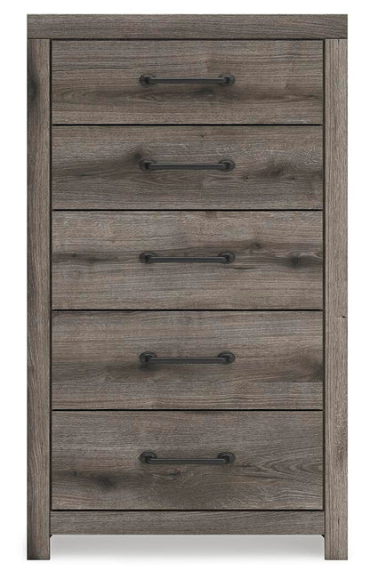 Urbanoore Twin Panel Bed, Dresser, Mirror, Chest and Nightstand