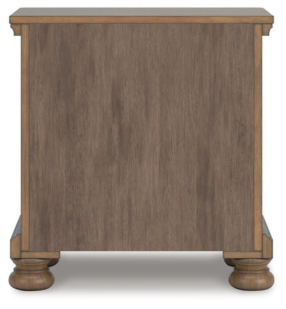 Vandenmore King Storage Sleigh Bed with Mirrored Dresser, Chest and Nightstand
