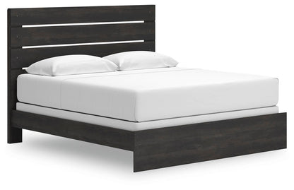 Delmorta King Panel Bed, Dresser and Mirror