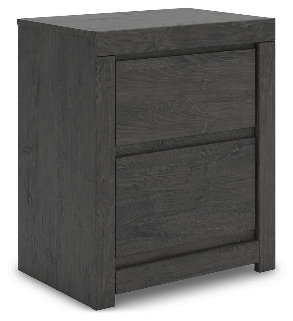 Parlayon King Panel Storage Bed, Dresser, Mirror and Nightstand