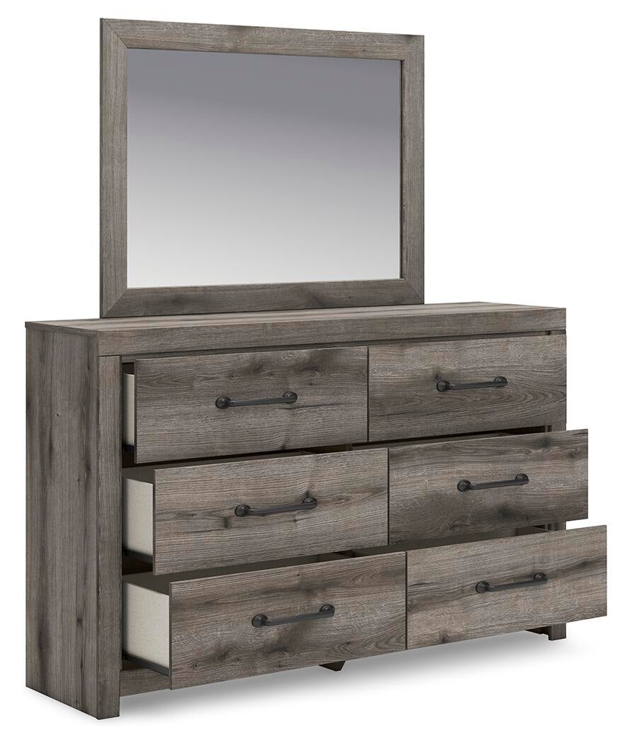 Urbanoore Twin Panel Storage Bed, Dresser, Mirror and Nightstand