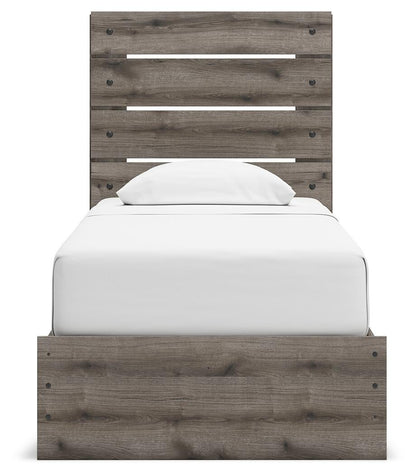 Urbanoore Twin Panel Storage Bed, Dresser, Mirror and Nightstand