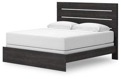 Delmorta King Panel Bed, Dresser, Mirror and Nightstand