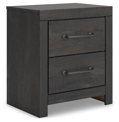 Delmorta King Panel Bed, Dresser, Mirror and Nightstand
