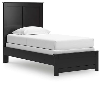Maribel Twin Panel Bed, Dresser, Mirror, Chest and Nightstand