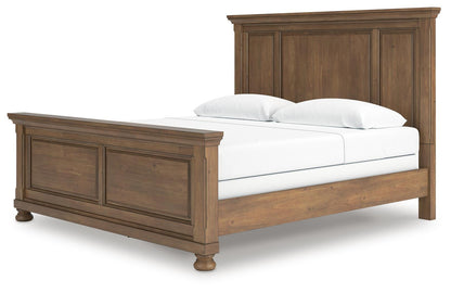 Vandenmore King Panel Bed with Mirrored Dresser and Nightstand