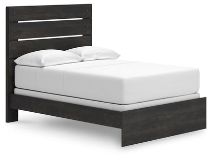 Delmorta Full Panel Bed, Dresser, Mirror, Chest and Nightstand