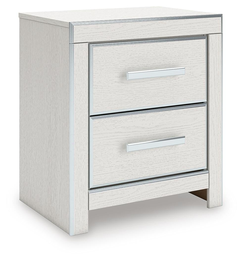 Birmonton California King Upholstered Bed, Dresser, Mirror, Chest and Nightstand