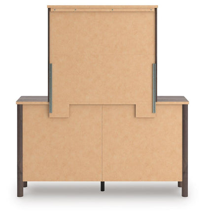 Cadmori Twin Panel Bed, Dresser and Mirror