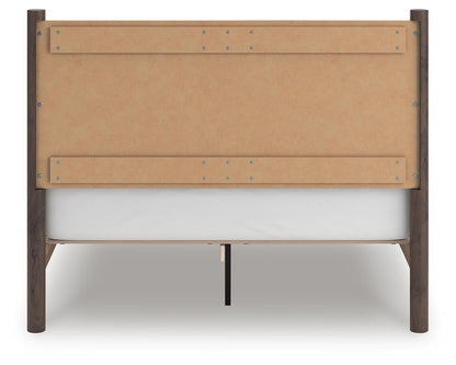 Cadmori Queen Panel Platform Bed, Dresser, Mirror and Nightstand