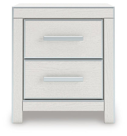 Birmonton Queen Upholstered Panel Platform Storage Bed, Dresser, Mirror, Chest and Nightstand