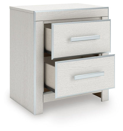 Birmonton Queen Upholstered Panel Platform Storage Bed, Dresser, Mirror, Chest and Nightstand