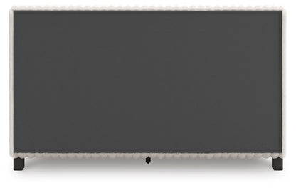 Birmonton Queen Upholstered Bed, Dresser and Mirror