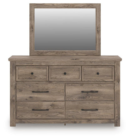 Keithland Queen Panel Bed with Mirrored Dresser