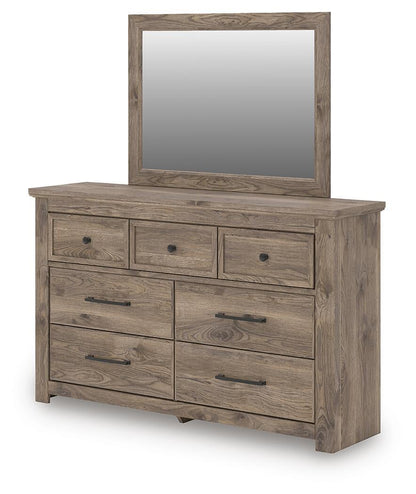 Keithland King Poster Bed, Dresser and Mirror