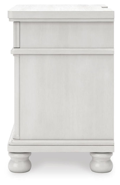Chadworth King Poster Bed, Dresser, Mirror and Nightstand