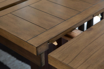 Anixburg Counter Height Dining Table and 8 Barstools