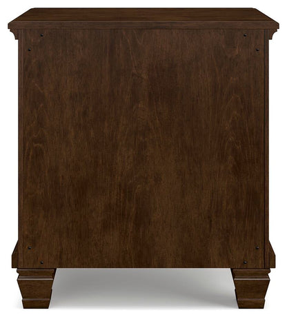 Danabrin Queen Panel Storage Bed, Dresser, Mirror and Nightstand