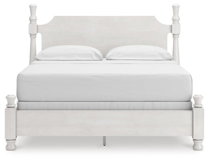 Chadworth California King Poster Bed, Dresser, Mirror and Nightstand