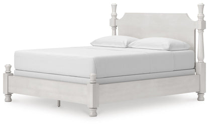 Chadworth California King Poster Bed, Dresser, Mirror and Nightstand