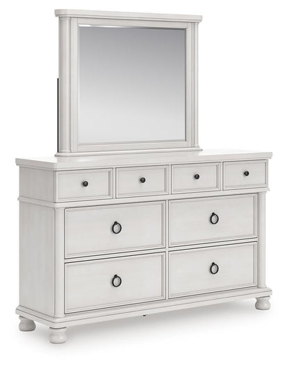 Chadworth Queen Poster Bed, Dresser, Mirror and Nightstand