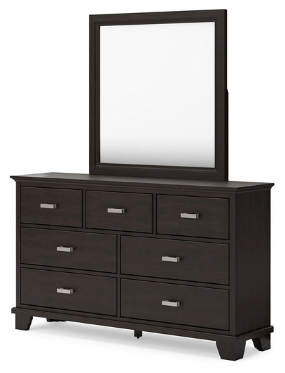Covetown Full Panel Bed, Dresser, Mirror, Chest and Nightstand