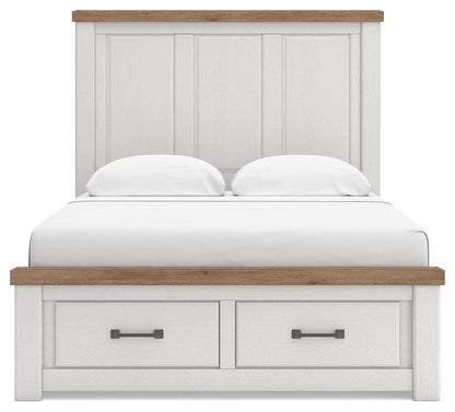 Savonport Queen Panel Storage Bed, Dresser and Mirror