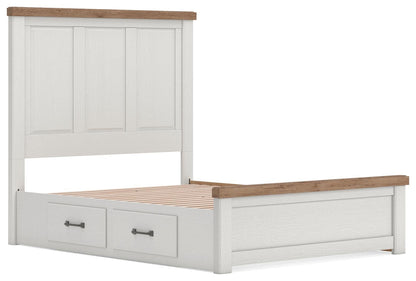 Savonport Queen Panel Bed with Storage, Dresser, Mirror, Chest and Nightstand