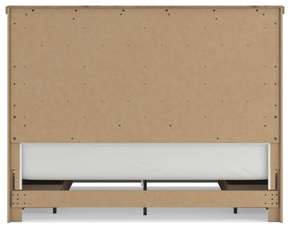 Savonport King Panel Bed with Storage, Dresser and Mirror