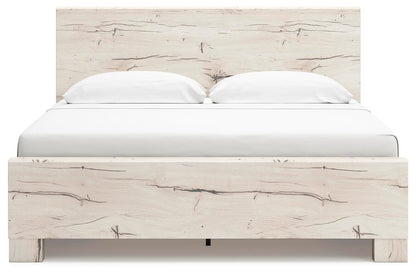 Lawroy King Panel Bed with Storage, Dresser and Mirror