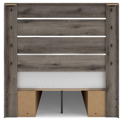 Urbanoore Full Panel Bed with Storage, Dresser and Mirror