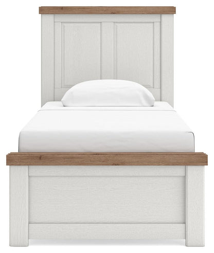 Savonport Twin Panel Bed. Dresser, Mirror and Nightstand