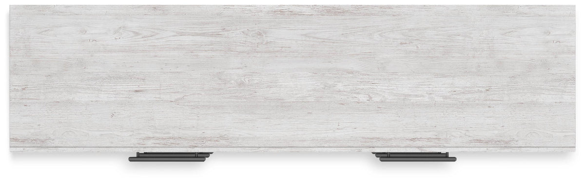 Cayboni Full Panel Bed with Mirrored Dresser